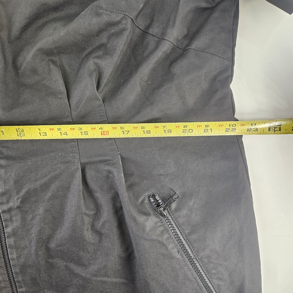 Lafayette 148 New York Black Full Zip Utility Short Sleeve Sheath Dress 18W - Picture 7 of 14